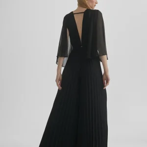 Lola Casademunt Vestidos Y Faldas<Mono plisado mangas capa CRUDO