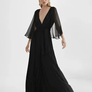 Lola Casademunt Vestidos Y Faldas<Mono plisado mangas capa CRUDO