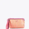Lola Casademunt Accesorios | Bolsos<Neceser efecto rafia bicolor ROSA-NARANJA