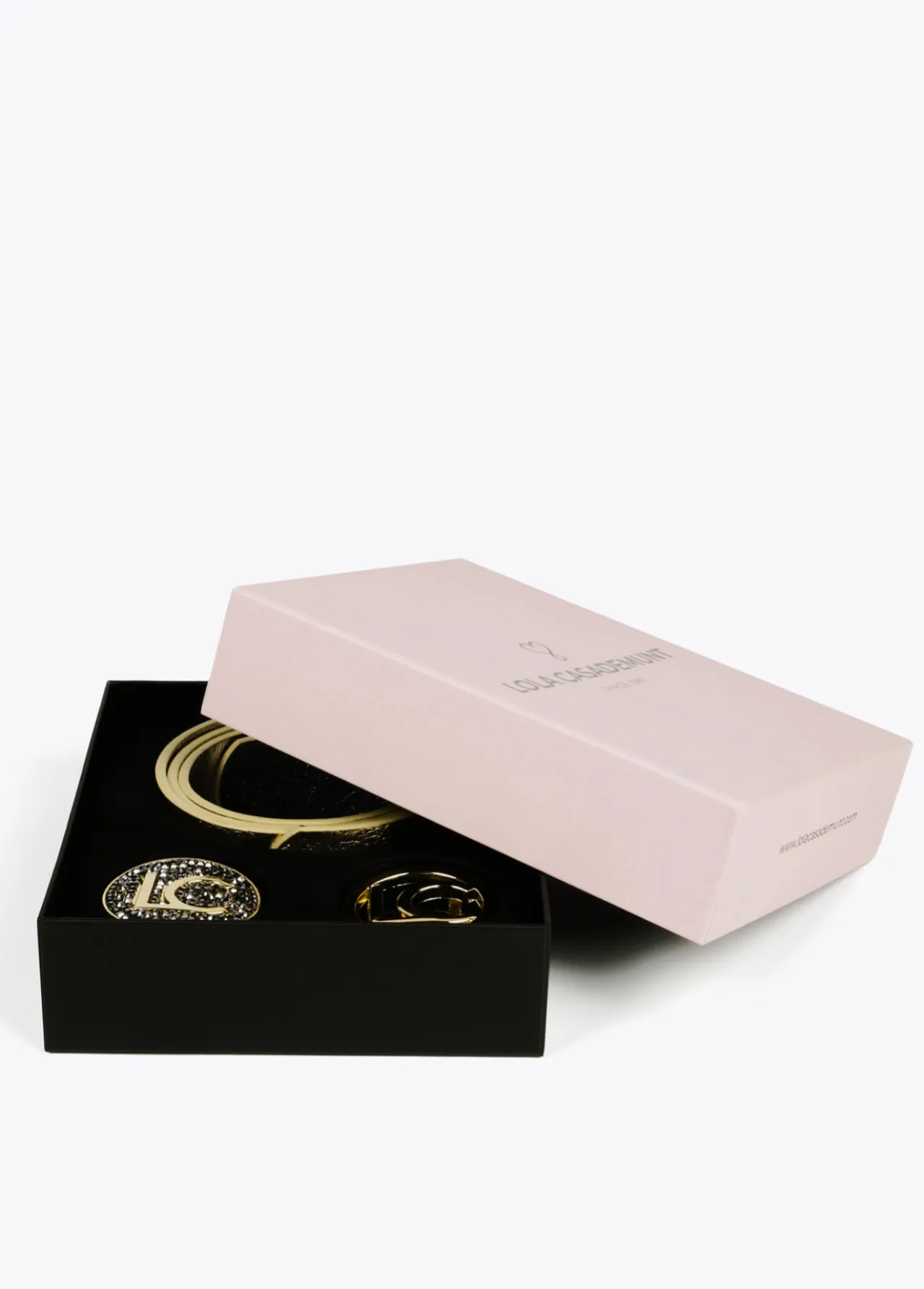 pack_cinturn__hebillas_7.webp Lola Casademunt Cinturones<Pack cinturón 2 hebillas DORADO