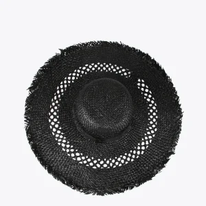 Lola Casademunt Accesorios | Baño<Pamela con flecos y logo NEGRO
