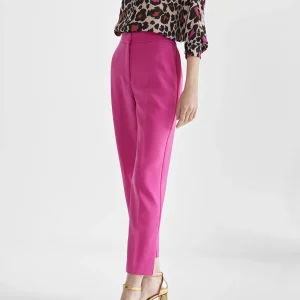 Lola Casademunt Pantalones<Pantalón aberturas laterales FUCSIA
