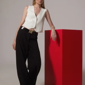 Lola Casademunt Pantalones<Pantalón aberturas laterales NEGRO