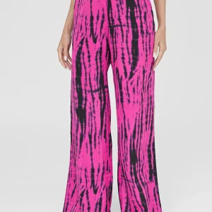 Lola Casademunt Pantalones | Baño<Pantalón ancho bicolor ROSA-NEGRO