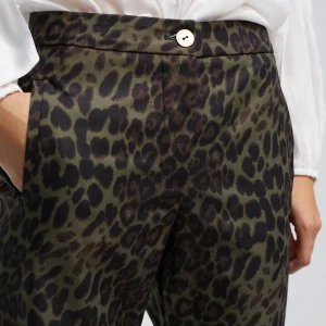 Lola Casademunt Animal Print | Pantalones<Pantalón animal print NEGRO-VERDE