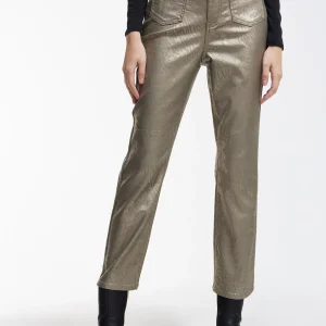 Lola Casademunt Pantalones<Pantalón animal print DORADO