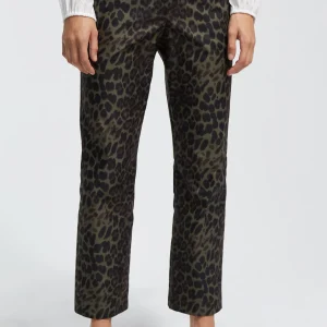 Lola Casademunt Animal Print | Pantalones<Pantalón animal print NEGRO-VERDE