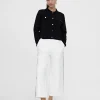 Lola Casademunt Pantalones<Pantalón blanco con vivo CRUDO