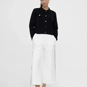 Lola Casademunt Pantalones<Pantalón blanco con vivo CRUDO