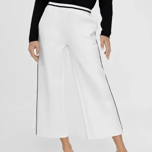 Lola Casademunt Pantalones<Pantalón blanco con vivo CRUDO