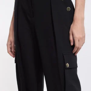 Lola Casademunt Pantalones<Pantalón cargo bombacho NEGRO