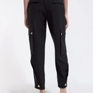 Lola Casademunt Pantalones<Pantalón cargo bombacho NEGRO