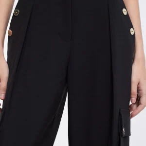 Lola Casademunt Pantalones<Pantalón cargo bombacho NEGRO