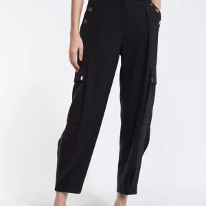 Lola Casademunt Pantalones<Pantalón cargo bombacho NEGRO