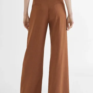 Lola Casademunt Pantalones<Pantalón cinturón y aberturas MARRON