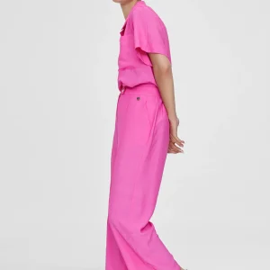 Lola Casademunt Pantalones<Pantalón cropped monocolor FUCSIA
