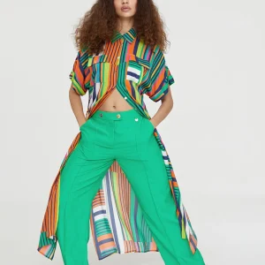Lola Casademunt Pantalones<Pantalón cropped monocolor FUCSIA