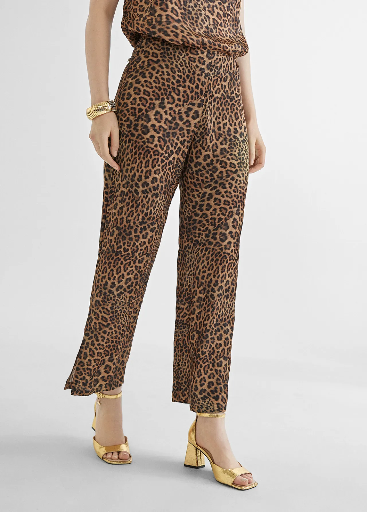 pantaln_culotte_animal_print_2.webp Lola Casademunt Pantalones<Pantalón culotte animal print MARRON-NEGRO
