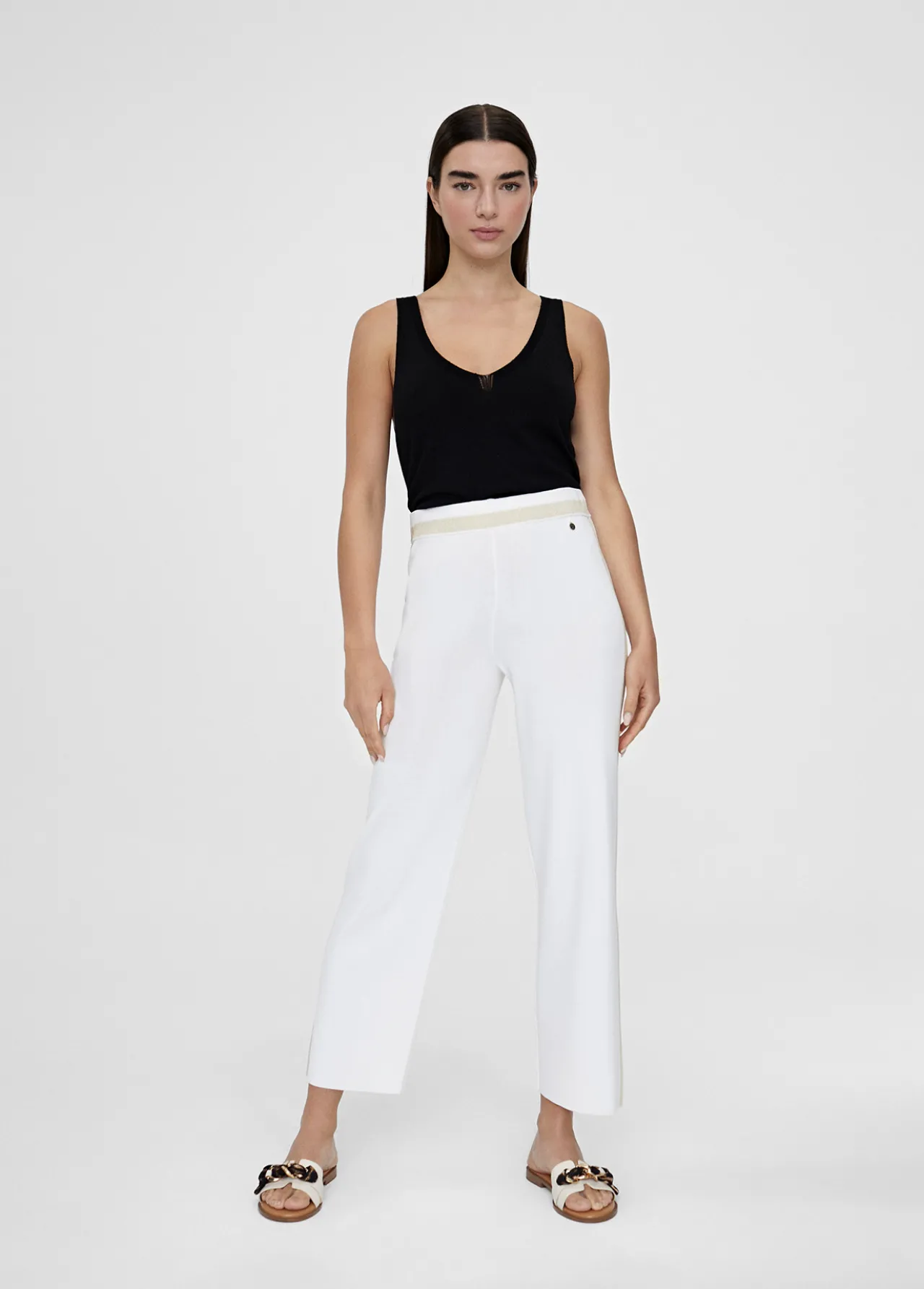 pantaln_culotte_de_punto_0.webp Lola Casademunt Punto<Pantalón culotte de punto CRUDO-METAL