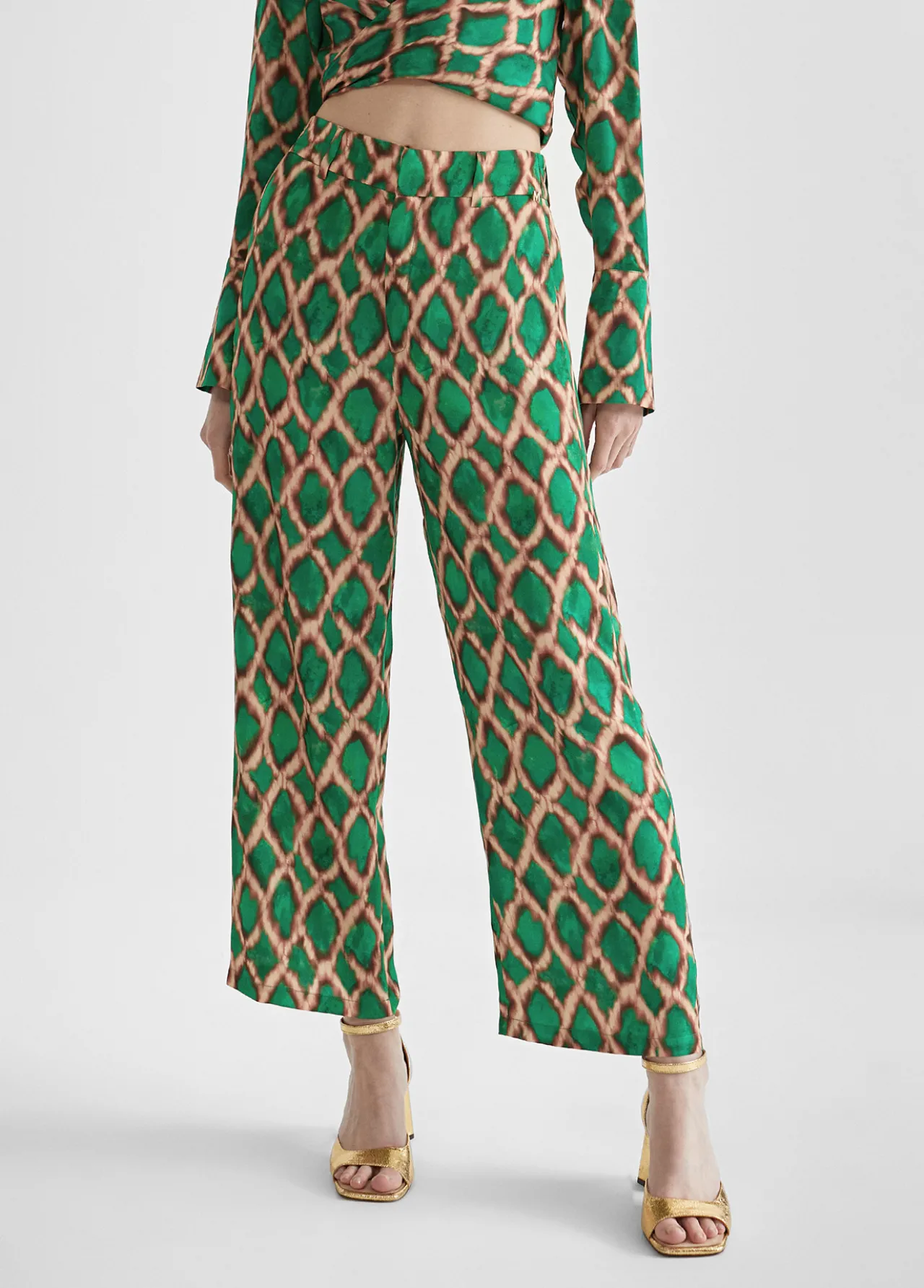 pantaln_culotte_estampado_4.webp Lola Casademunt Pantalones<Pantalón culotte estampado VERDE-MARRON