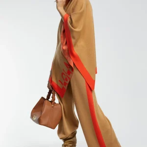 Lola Casademunt Punto | Pantalones<Pantalón de punto MARRON-NARANJA