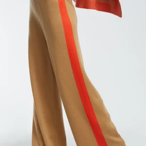 Lola Casademunt Punto | Pantalones<Pantalón de punto MARRON-NARANJA
