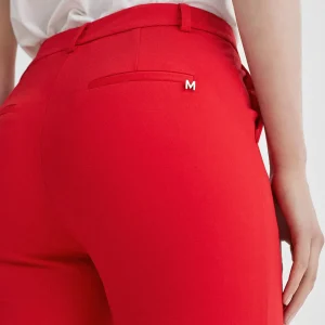 Lola Casademunt Pantalones<Pantalón de punto campana ROJO