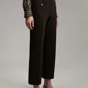Lola Casademunt Pantalones<Pantalón detalle botón GRISOSCURO