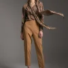 Lola Casademunt Pantalones<Pantalón detalle botones CAMEL