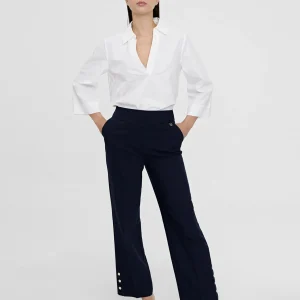 Lola Casademunt Pantalones<Pantalón detalle botones NAVY