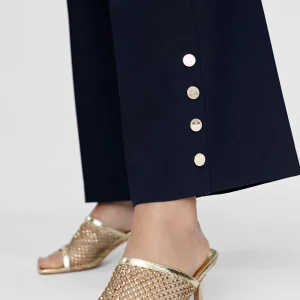 Lola Casademunt Pantalones<Pantalón detalle botones NAVY