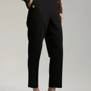 Lola Casademunt Pantalones<Pantalón detalle botones CAMEL