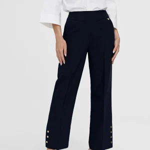 Lola Casademunt Pantalones<Pantalón detalle botones NAVY