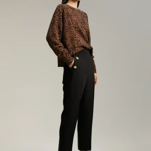 Lola Casademunt Pantalones<Pantalón detalle botones CAMEL