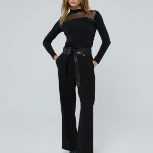 Lola Casademunt Pantalones<Pantalón detalle cintura NEGRO