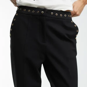 Lola Casademunt Pantalones<Pantalón detalle eyelets NEGRO