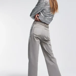 Lola Casademunt Pantalones<Pantalón detalle laminado TEJANOGRIS