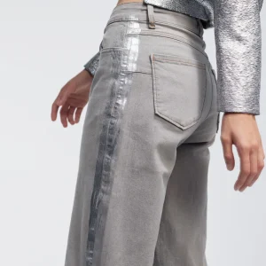 Lola Casademunt Pantalones<Pantalón detalle laminado TEJANOGRIS