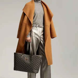 Lola Casademunt Pantalones<Pantalón efecto piel PLATEADO