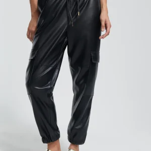 Lola Casademunt Pantalones<Pantalón efecto piel NEGRO