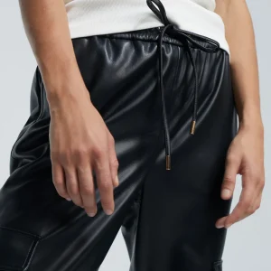 Lola Casademunt Pantalones<Pantalón efecto piel NEGRO