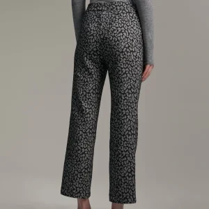 Lola Casademunt Animal Print | Pantalones<Pantalón jacquard animal print NEGRO-GRIS
