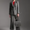 Lola Casademunt Pantalones<Pantalón jacquard monograma GRIS-METAL
