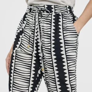 Lola Casademunt Pantalones<Pantalón jogging bicolor NEGRO-BLANCO