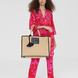 Lola Casademunt Pantalones | Baño<Pantalón jogging estampado ROJO-ROSA