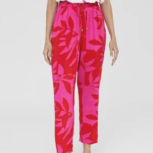 Lola Casademunt Pantalones | Baño<Pantalón jogging estampado ROJO-ROSA