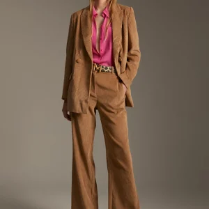 Lola Casademunt Pantalones<Pantalón pana wideleg CAMEL