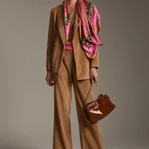 Lola Casademunt Pantalones<Pantalón pana wideleg CAMEL