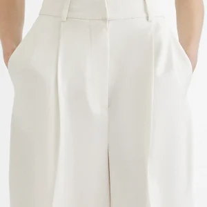 Lola Casademunt Pantalones<Pantalón pinzas fluido CRUDO