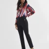Lola Casademunt Pantalones<Pantalón pitillo abertura ROJO
